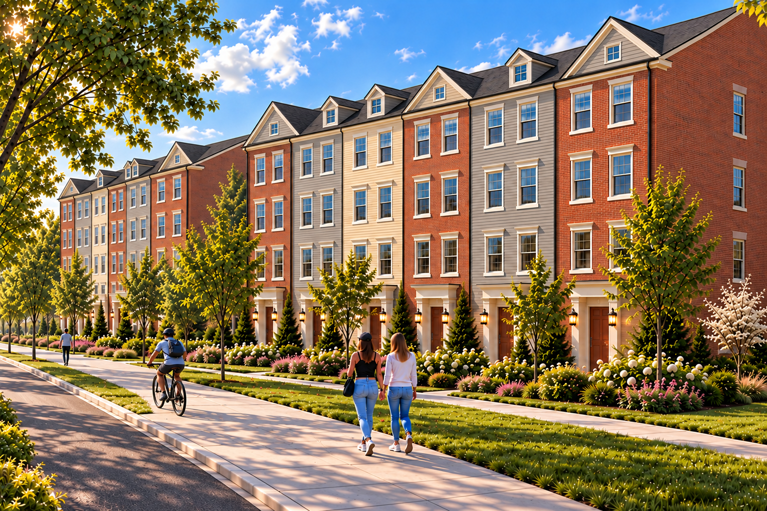 East Randolph Road streetscape — illustrative rendering