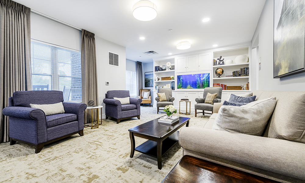 Resident lounge at Victory Haven